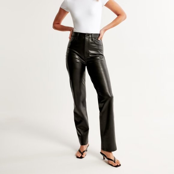 Cinq à Sept Women's Dorothea Faux Leather Cropped Flare Pants - Black - Size 4 Cinq à Sept Women's Dorothea Faux Leather Cropped Flare Pants - Black - Size 4
